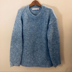 Sky blue oversized sweater